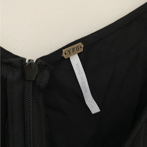 Young Fabulous & Broke Black Maxi Dress, Size L - Picture 3 of 6